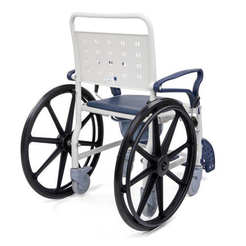 3-in-1 Commode Wheelchair Shower Chair with Brakes – Premium - Image 4