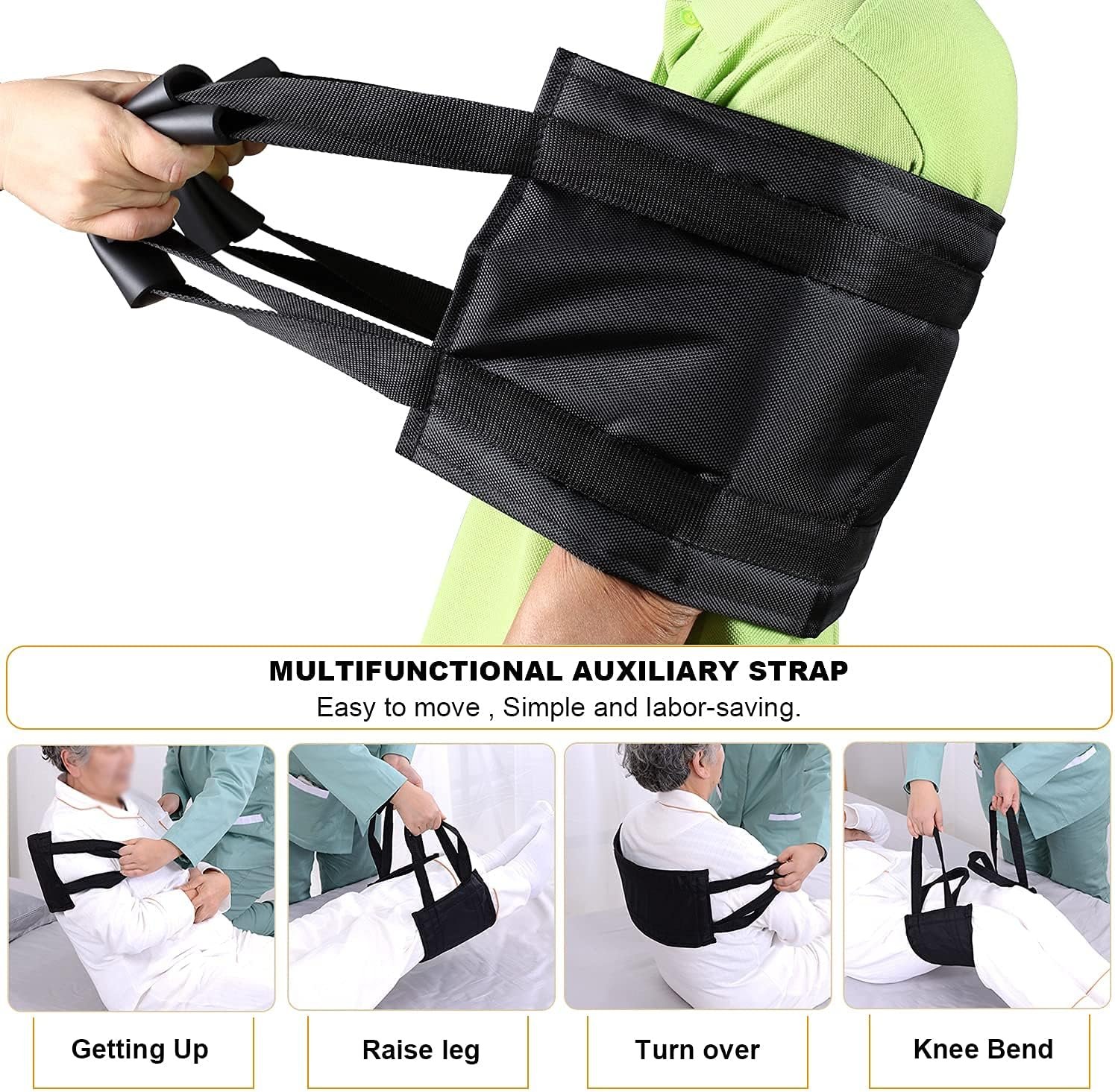 Patient Transfer Sling & Assistive Gait Belt – Multifunction Caregiver Transfer Aid - Image 2