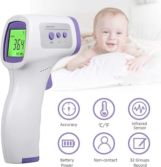 Infrared Forehead Thermometer (AIQUE AD-801) – 2 Second No-Contact Digital Thermometer - Image 2