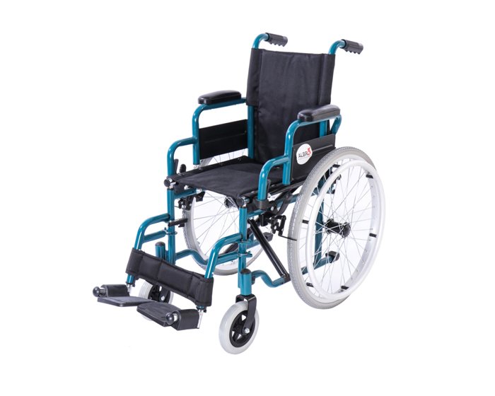 Wheelchair ; Pediatric Steel Wheelchair SKY-1903-30 – Durable Manual Wheelchair with Flip-Up Armrests