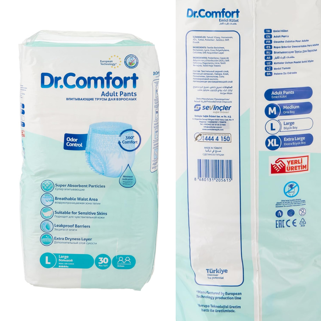 Dr Comfort Adult Pull Up Diapers 30pcs pack – Leakproof Pants - Image 2