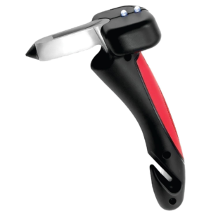 Car Assist Handle with Window Breaker, Seatbelt Cutter & LED Light