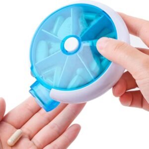 Rotating Circular pill organizer.