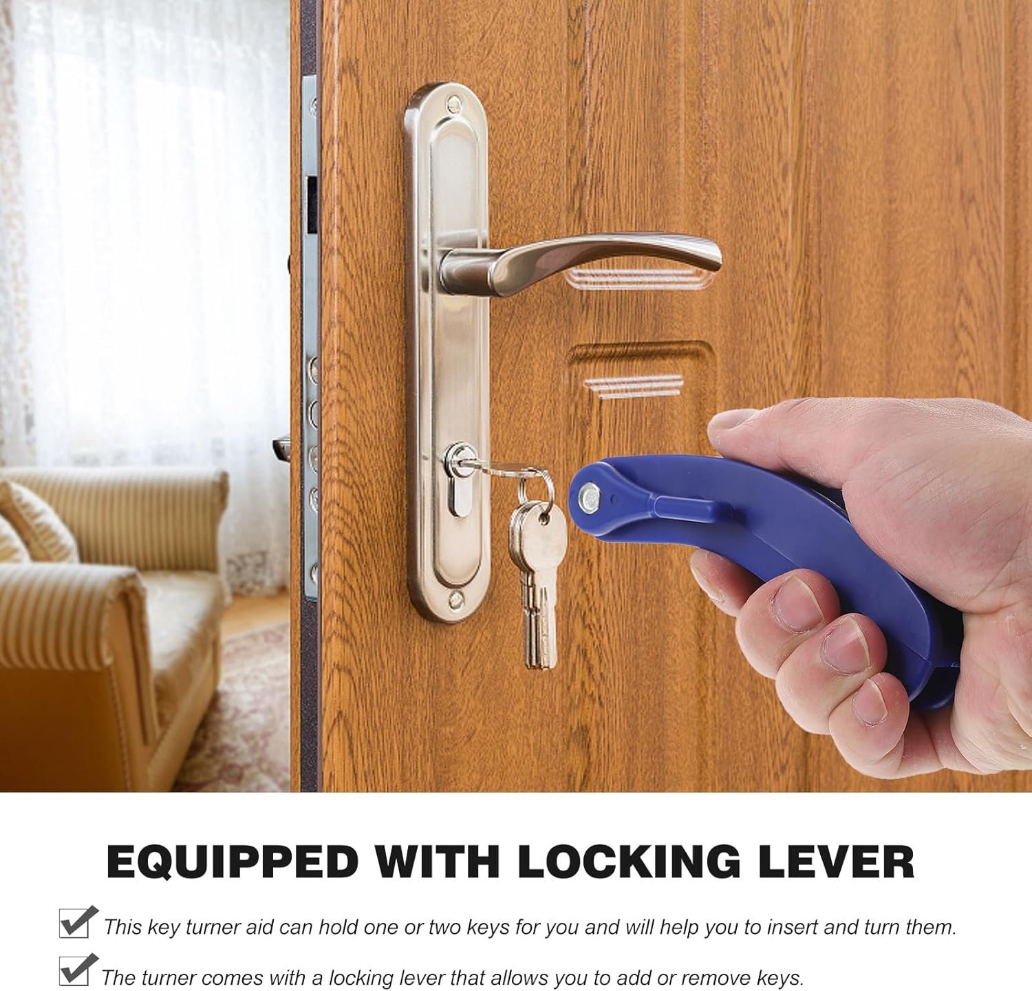 Key Turner Aid for Arthritis & Weak Grip – Easy Key Holder - Image 4