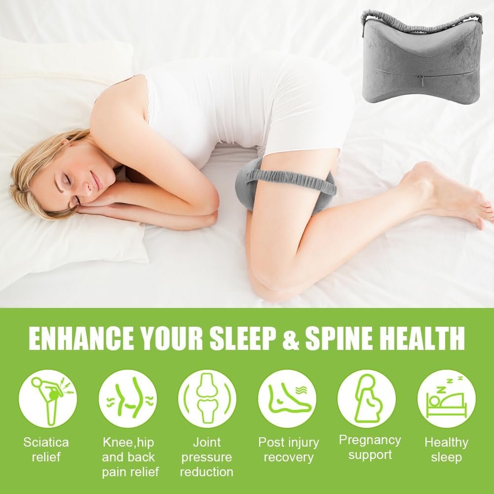 Orthopedic Knee Pillow Memory Foam Leg Support Cushion - Image 2