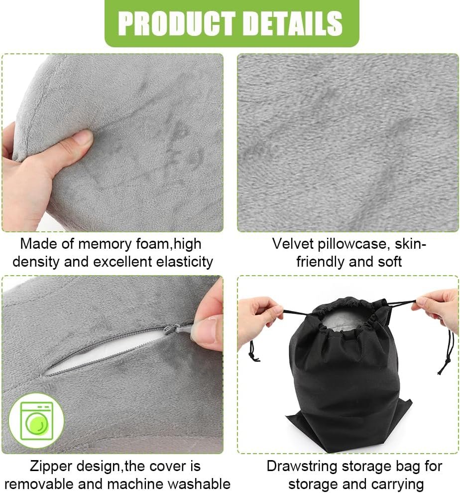 Orthopedic Knee Pillow Memory Foam Leg Support Cushion - Image 8