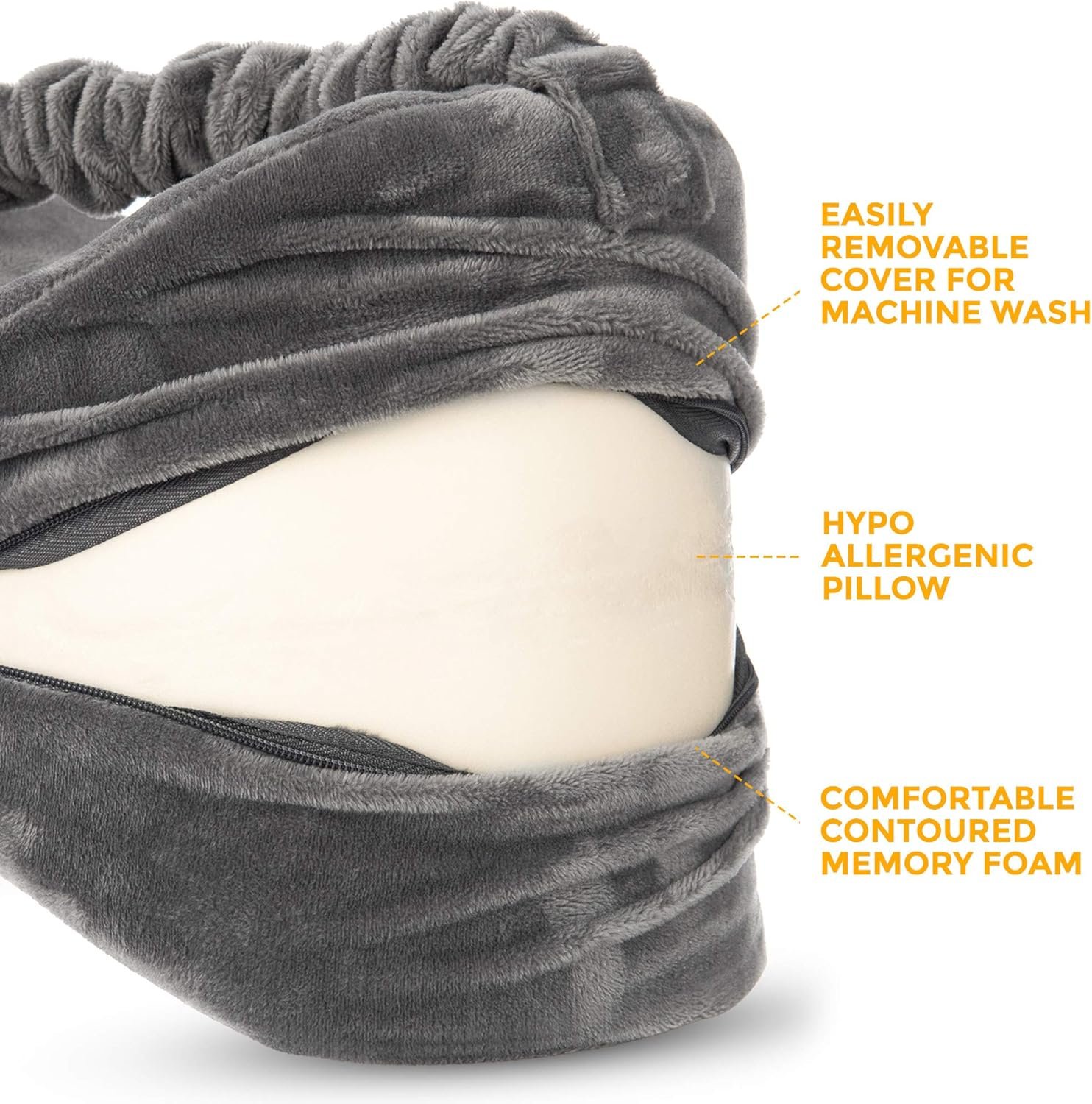 Orthopedic Knee Pillow Memory Foam Leg Support Cushion - Image 5