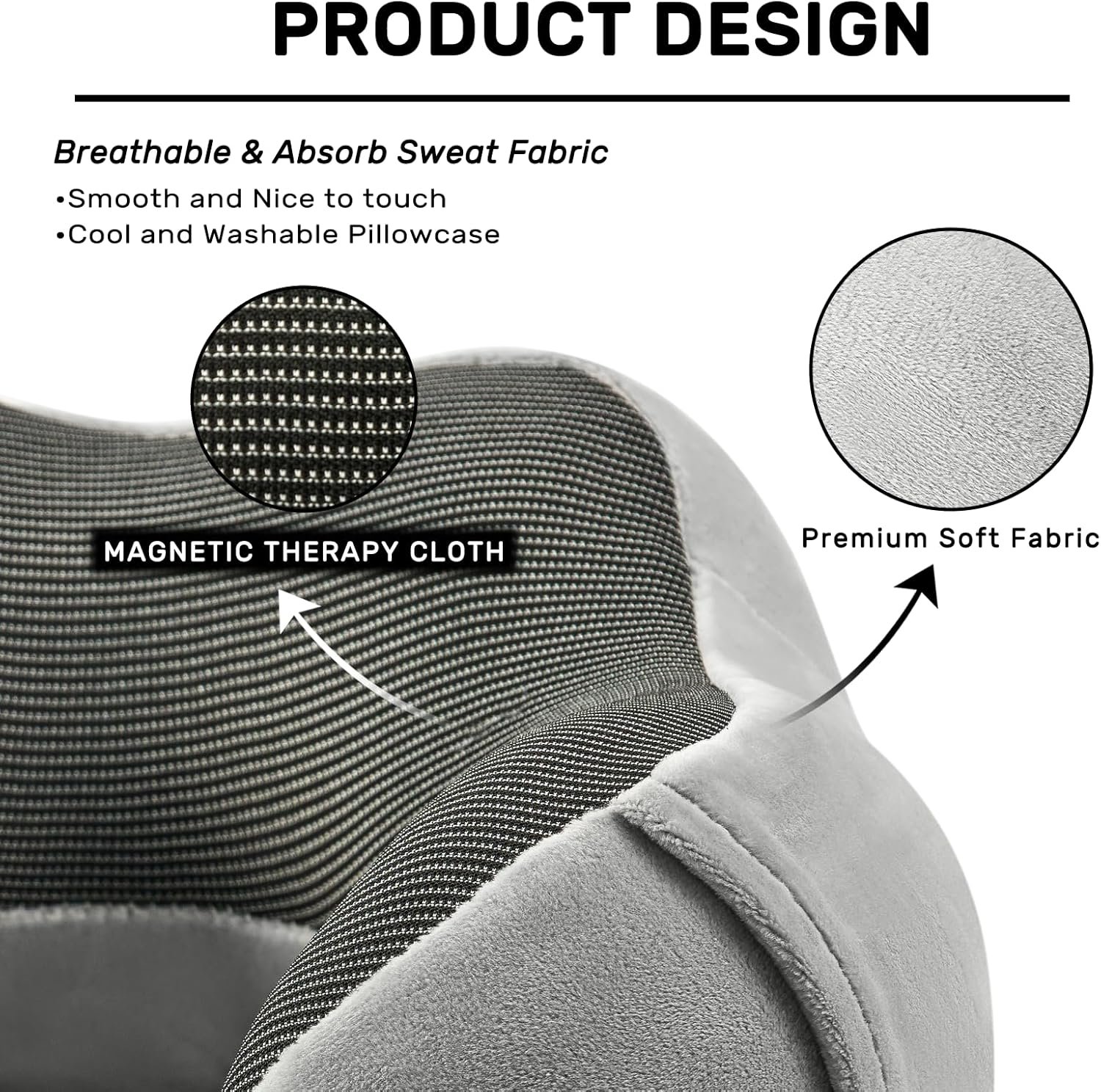 Memory Foam Neck Travel Pillow U Shape Support Cushion - Image 4