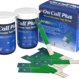 Glucose Test Strips On Call Plus – 50 Count, High Accuracy for Diabetic Use