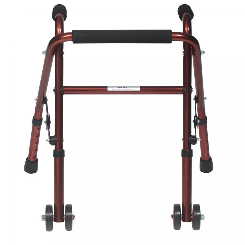 Pediatric Wheeled Walker Aluminum Adjustable Child Walker - Image 3