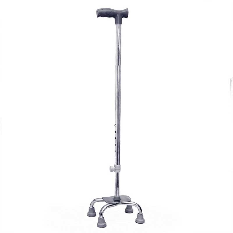 Quadripod Walking Cane Adjustable 4 Leg Support Stick