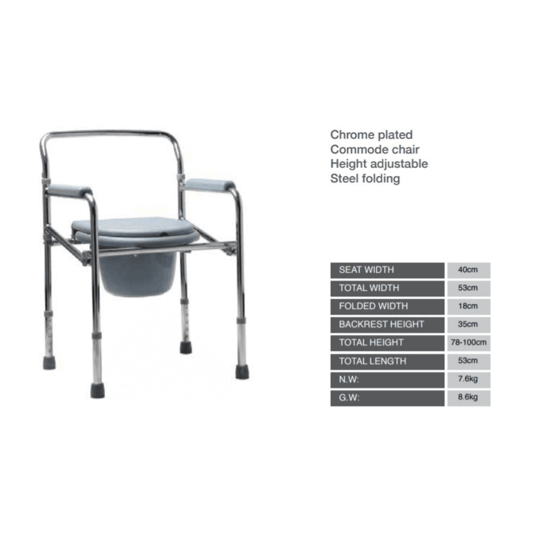 Commode Chair Foldable - Image 7