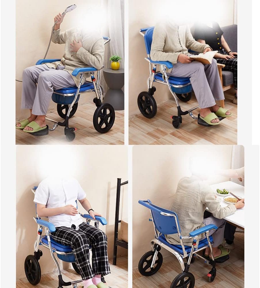 Commode Chair 4-in-1 Wheeled For shower - Image 8