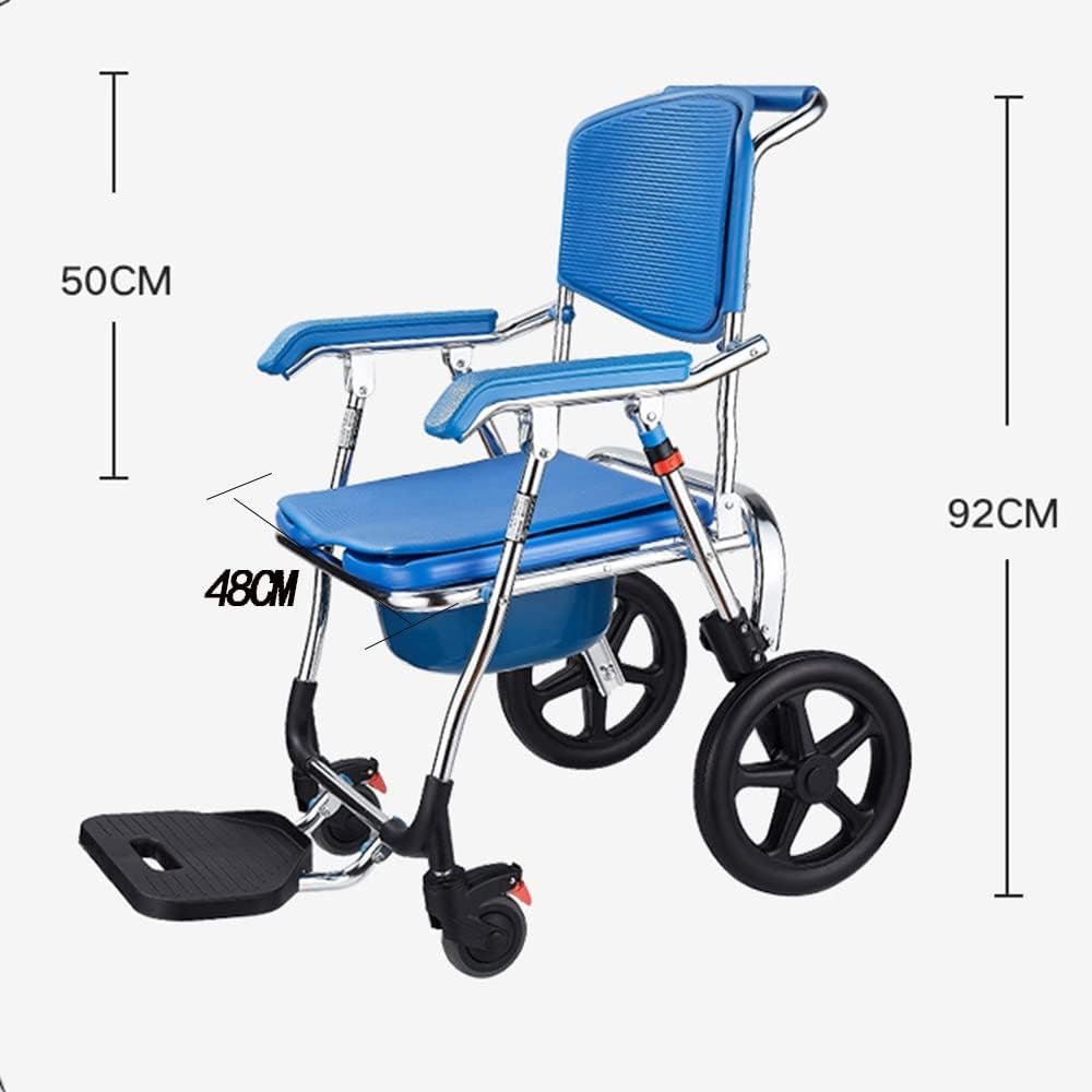 Commode Chair 4-in-1 Wheeled For shower - Image 6