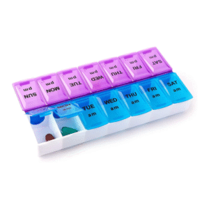 AM PM Weekly Pill Organizer